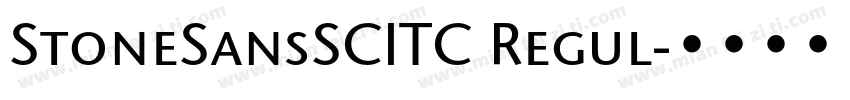 StoneSansSCITC Regul字体转换